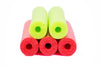 stacked, lime and red, colorful, durable