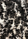 Tinsel Garland Black Garland with Adorable White Ghosts Halloween Themed Décor 15 Feet