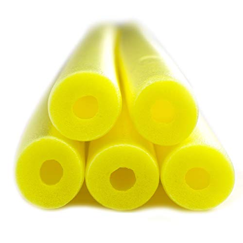 FixFind Bright Multicolor 52 Inch Pool Swim Noodle 5 Pack