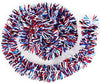 Tinsel Garland Patriotic Americana Red, White and Blue Holiday Décor 15 Feet