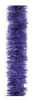 Fix Find - Purple Tinsel Garland (15ft Long x 2.5in Thick) - Elegant Hanging Metallic Holiday Tinsel Garland for Holiday & Party Decorating